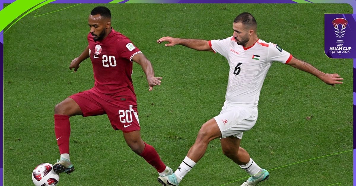 قطر تبلغ ربع نهائي كأس آسيا بعد فوز صعب على فلسطين شاهد