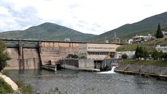 محطة كهرومائية في جنوب البوسنة في 13 ايلول/سبتمبر 2013