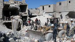 حلب - حي الصاخور - قصف طائرات النظام السوري 30-9-2014
