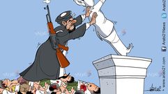كاريكاتير - الاسد داعش