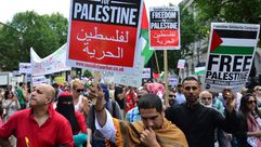مظاهرات ضد إسرائيل في لندن - أ ف ب