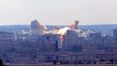 قصف التحالف الدولي لعين العرب كوباني داعش - الأناضول
