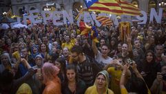 كتالونيا احتجاج انصار الانفصال - الأناضول