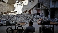 حلب - أسواق مع مشاهد الدمار - عيد الأضحى 6-10-2014 (الأناضول)