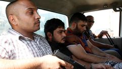 أفراد عصابة خطف بعد القبض عليهم في بغداد - أرشيفية
