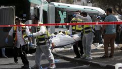 جثة مستوطن إسرائيلي قتل في عملية طعن في القدس إسرائيل  انتفاضة - أ ف ب