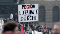 أنصار حركة "بيغيدا" في دريسدن الألمانية - أ ف ب