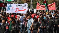 الأردن مظاهرات الغاز إسرائيل - أ ف ب