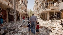 الدمار في حلب- أرشيفية