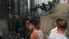 آثار التدمير الذي أحدثه الهجوم على البنك المركزي اليمني- فيسبوك
