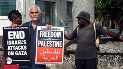 مواطنون من دول الكاريبي متضامنين مع فلسطين