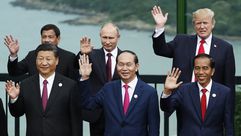قادة الدول الاقتصادية ترامب بوتين الرئيس الصيني في قمة التعاون الاقتصادي - جيتي