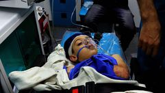 أحد الطلاب المصابين بسيول البحر الميت- جيتي