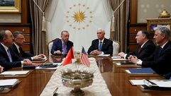 اجتماع أردوغان بالوفد الامريكي- صحيفة صباح