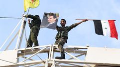 جنود النظام السوري في كوباني - جيتي