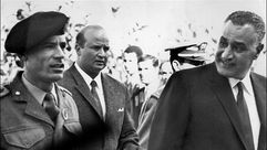 عبدالناصر والقذافي - جيتي