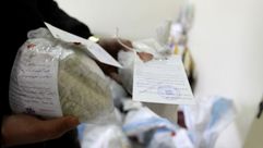كميات مضبوطة في دمشق لمخدرات وحبوب الكبتاغون - جيتي