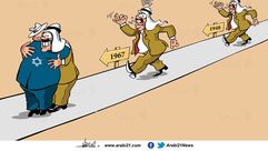 التطبيع العربي مع الاحتلال كاريكاتير- علاء اللقطة