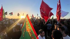 تظاهرات التيار الصدري قرب الحدود مع الاردن - اكس