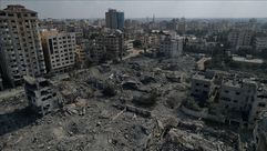 آثار القصف على غزة.. الأناضول