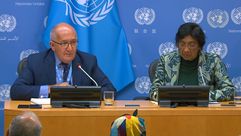 لجنة التحقيق الخاصة بفلسطين الأمم المتحدة- نافي بيلاي- كريس سيدوتي- صورة من بث مباشر للأمم المتحدة