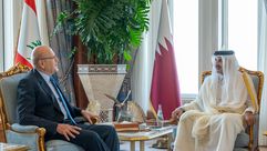 أمير قطر وميقاتي