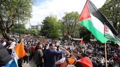 مظاهرات في دبلن مؤيدة لفلسطين وفا
