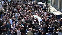 تشييع جثمان الصحفي اللبناني من وكالة رويترز عصام عبد الله قتل بقصف اسرائيلي استهدفه اثناء عمله الصحفي- الاناضول
