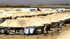 مخيم الاجئين السوريين في الأردن "الزعتري" - أ ف ب