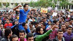 احتجاجات طلاب مصر - الاناضول