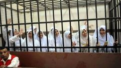 "حرائر الإسكندرية" قبل بدء محاكمتهن يوم الأربعاء