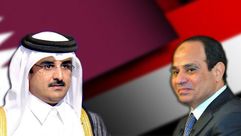 تميم بن حمد السيسي مصر قطر