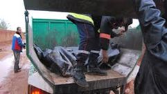 شاحنات لنقل ضحايا فيضانات المغرب
