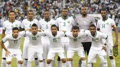 المنتخب السعودي قبيل مباراة نصف النهائي امام نظيره الاماراتي في الرياض في 23 تشرين الثاني/نوفمبر ضمن