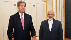 وزير الخارجي الأمريكي جون كيري ونظيره الإيراني جواد ظريف في أستراليا 27/11/2014