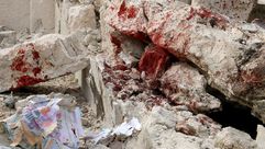 الطيران الروسي يقصف مدرس وليد بلاني في معرة النعمان - إدلب - سوريا - الأناضول