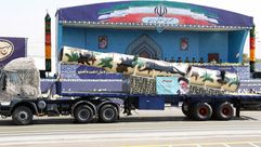 صاروخ ايراني استعراض- جيتي