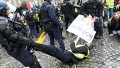 احتجاجات باريس فرنسا- جيتي