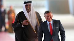 الملك عبد الله الثاني وأمير قطر في زيارة- جيتي