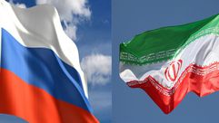 علم روسيا إيران