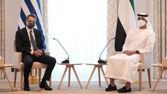 رئيس الوزراء اليونان وولي عهد أبو ظبي- مكتب رئيس الوزراء اليوناني