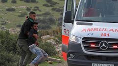 إسعاف  الضفة  الاحتلال  مصاب  فلسطيني- جيتي