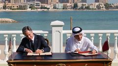وزير خارجية قطر وامريكا في الدوحة خلال كأس العالم- جيتي