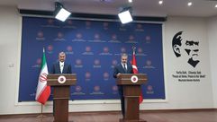 وزير خارجية تركيا فيدان وايران عبد اللهيان في مؤتمر صحفي في انقرة- ارنا