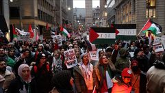 مظاهرة في تورنتو في كندا دعما لغزة- الاناضول