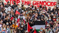 طلاب داعمون لفلسطين في جامعة هارفاد امريكا- جيتي