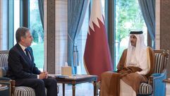 أمير قطر يستقبل بلينكن.. الأناضول