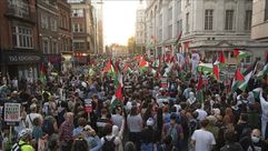 مسيرات لندن تنديدا بالعدوان الاسرائيلي- الاناضول