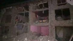 منزل مدمر إثر زلزال النيبال
