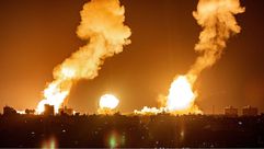 قصف غزة- جيتي